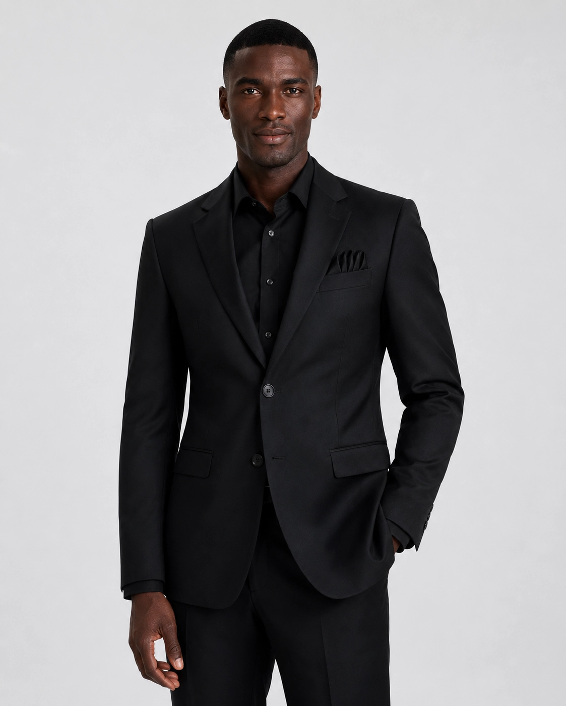The Classic Black Tailored Suit